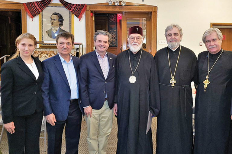 Meeting The Most Reverend Dr. NATHANIEL (Popp), Archbishop of Detroit of The Romanian Orthodox Episcopate of America