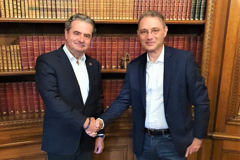 Intalnire cu ambasadorul României în Franța, E.S. Luca Niculescu