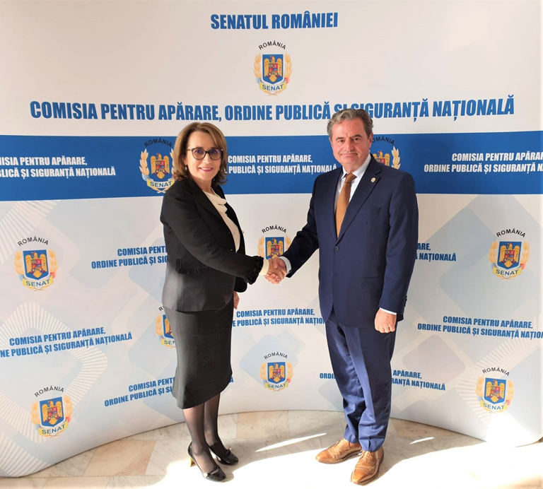 Intalnire între conducerea Consiliului de Afaceri Româno-American și Nicoleta Pauliuc, Președintele Comisiei de Apărare din Senatul României
